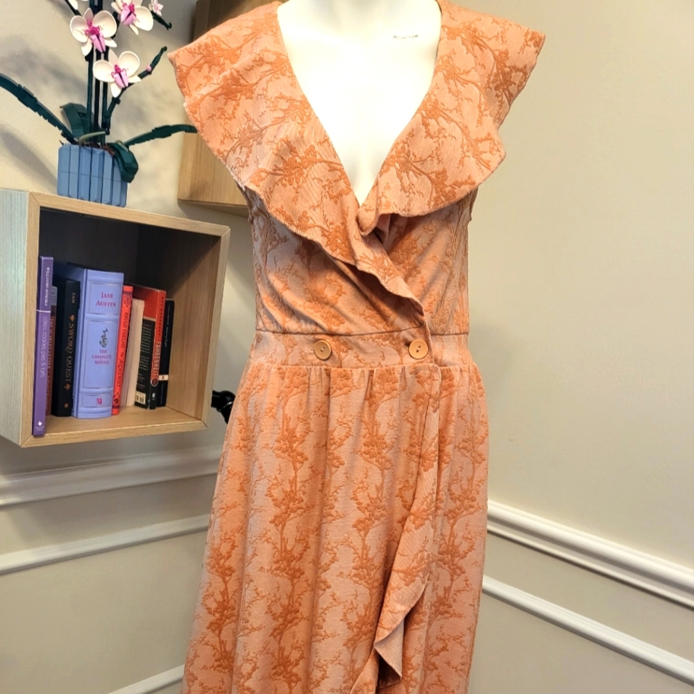 BRAND New Zara button wrap dress